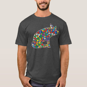 Colored Rainbow Polka Dot Pig International Dot Da T-Shirt
