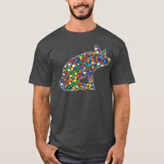 Colored Rainbow Polka Dot Pig International Dot Da T-Shirt