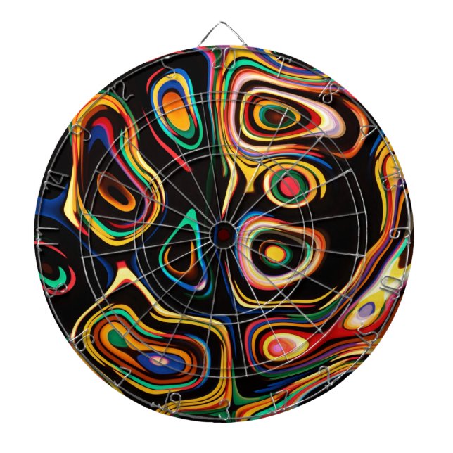 Colored Rainbows Dartboard (Front)