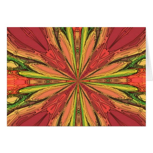 Colored Rays Cards (Front Horizontal)