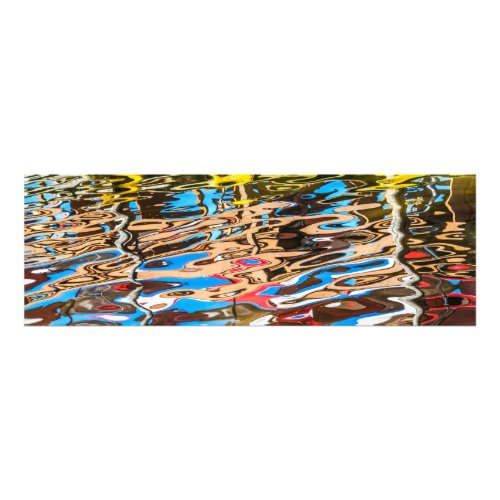 Colored reflection in water photo print