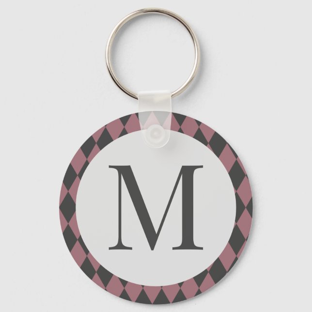 Colored rhombus elegant keychain (Front)