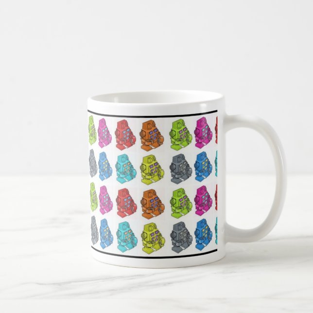Colored Robots Coffee Mug (Right)