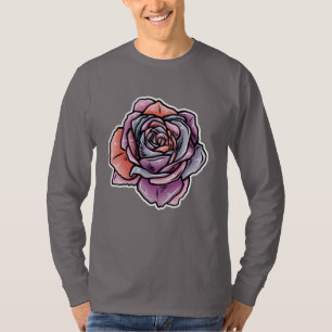 Colored Rose Flower T-Shirt