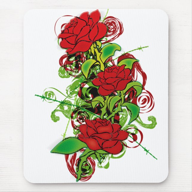 Colored_Roses Mouse Pad (Front)
