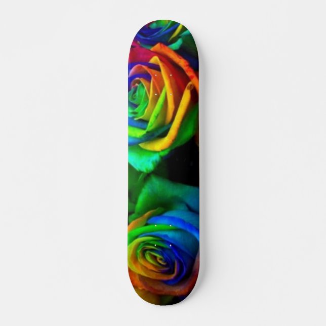 Colored Roses Skateboard Deck (Front)