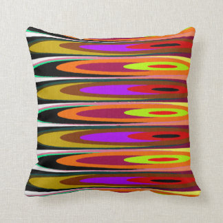 Colored Saucers Throw Pillow