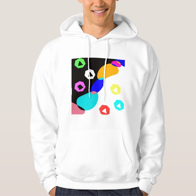 Colored shapes hoodie (Front)