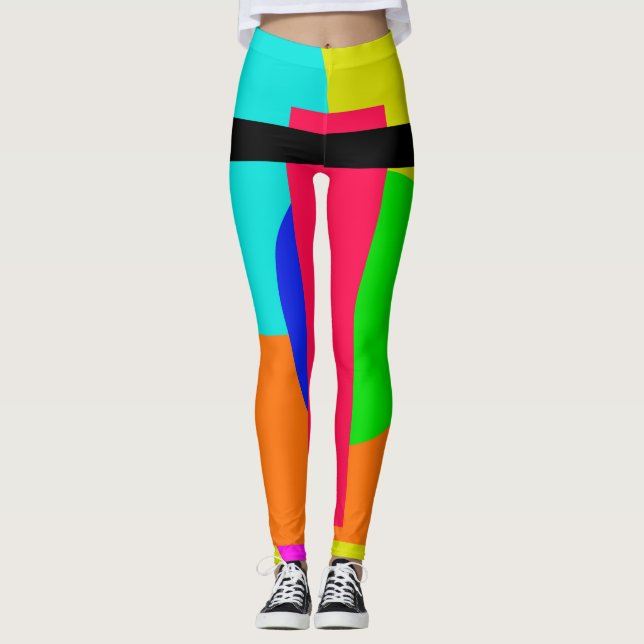 Colored shapes leggings (Front)