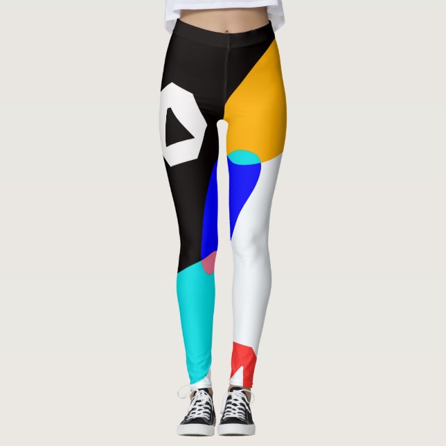 Colored shapes leggings (Front)