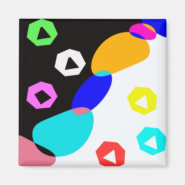 Colored shapes magnet (Front)