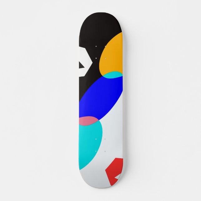Colored shapes skateboard (Front)