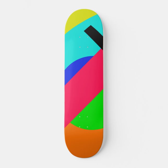 Colored shapes skateboard (Front)