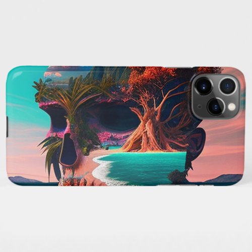 Colored skull head iPhone 11Pro max case