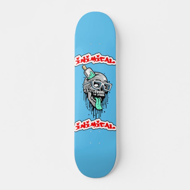 Colored Skull Skateboard (Front)