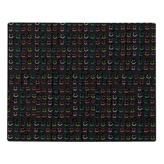 Colored smiles jigsaw puzzle (Puzzle Horizontal)