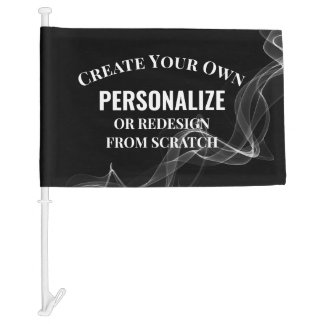 Colored Smoke - B&W Car Flag