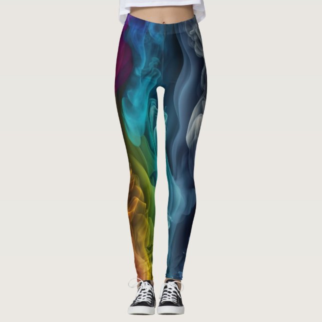 Colored Smoke Leggings - Cool (Front)