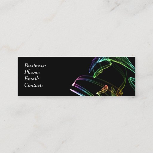 Customizable Colored Smoke Business Cards