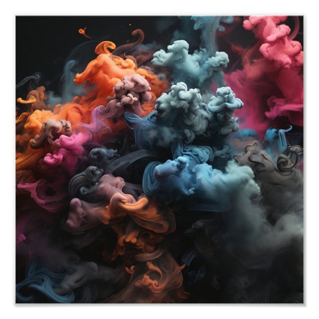 colored smoke photo print (Front)