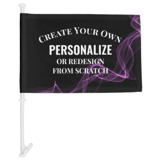 Colored Smoke - Pink Car Flag