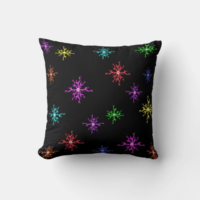Colored Spark Lightning Pillow (Front)