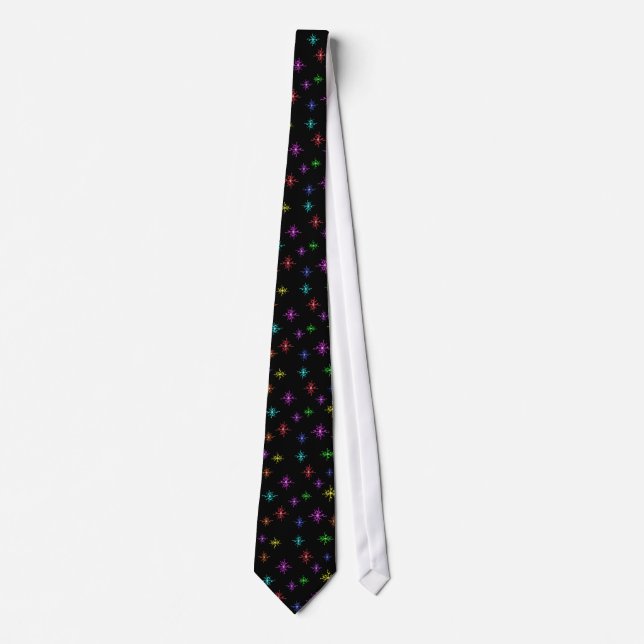 colored sparks lighting tie (Front)
