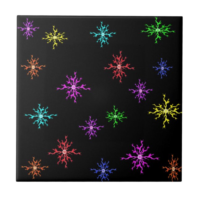colored Sparks Lightning Tile (Front)