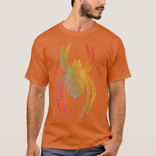 Colored Spider  T_Shirt