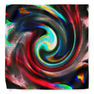 Colored spiral in soft rough and matte or polished bandana