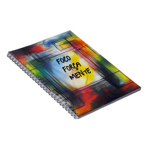 Colored spiral latch notebook