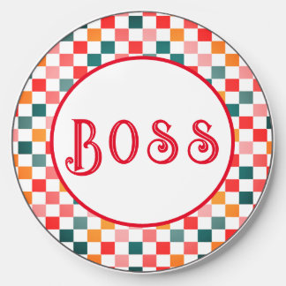 Colored Squares Fun Pattern  Wireless Charger