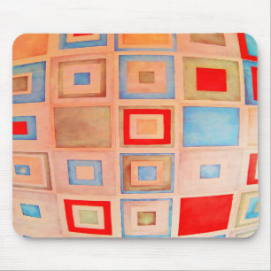 Colored squares mouse pad