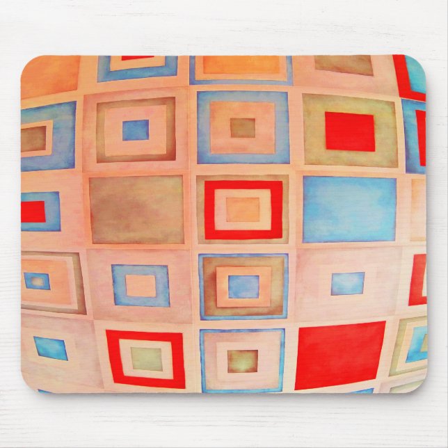 Colored squares mouse pad (Front)