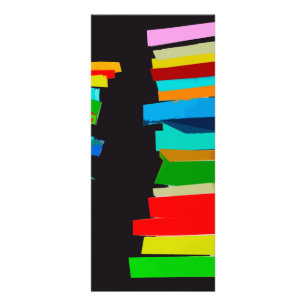 Colored stairs rack card