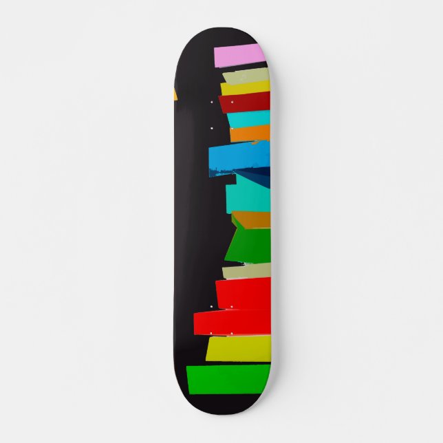 Colored stairs skateboard (Front)