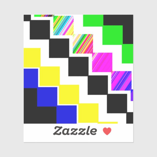 Colored stairs sticker (Sheet)