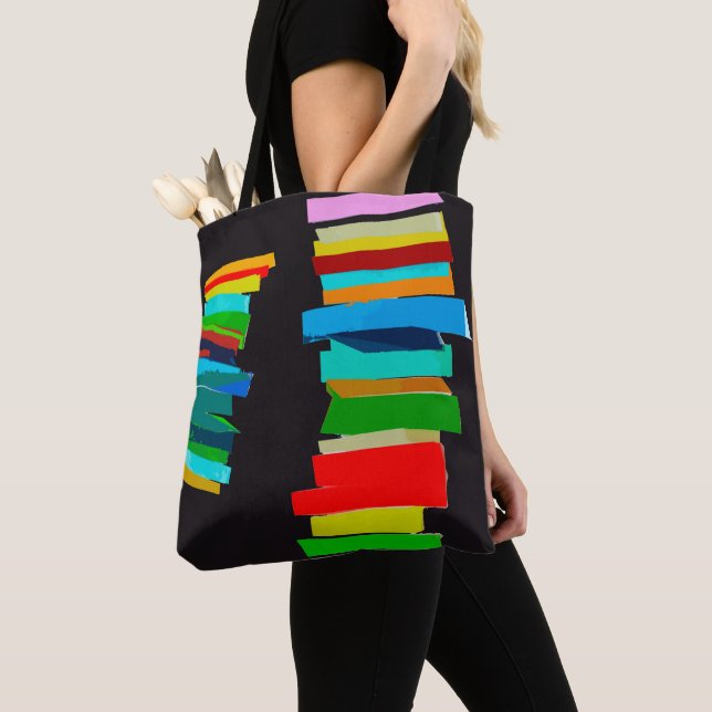 Colored stairs tote bag (Close Up)