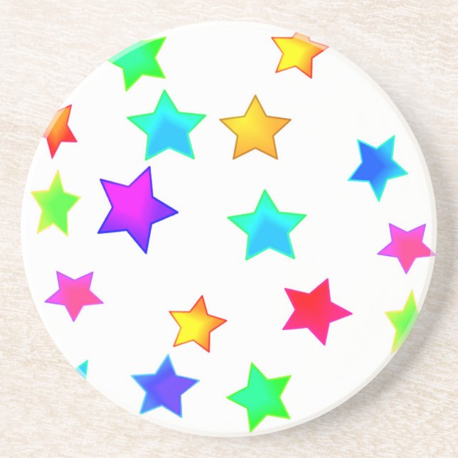 colored Stars Coaster (Front)