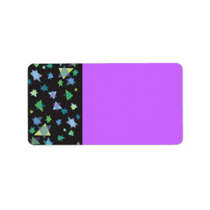 COLORED STARS Print your own label