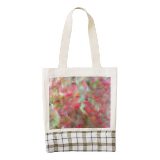 colored strange pattern zazzle HEART tote bag