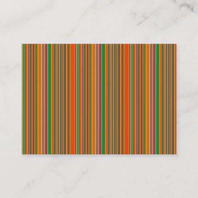 Colored Stripes 01 Business Card (Front)