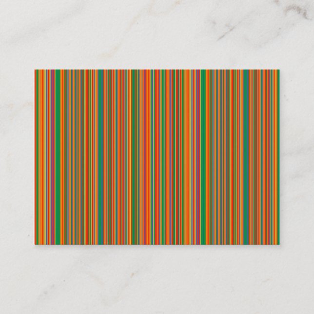 Colored Stripes 02 Business Card (Front)