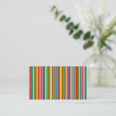 Colored Stripes business card (Standing Front)