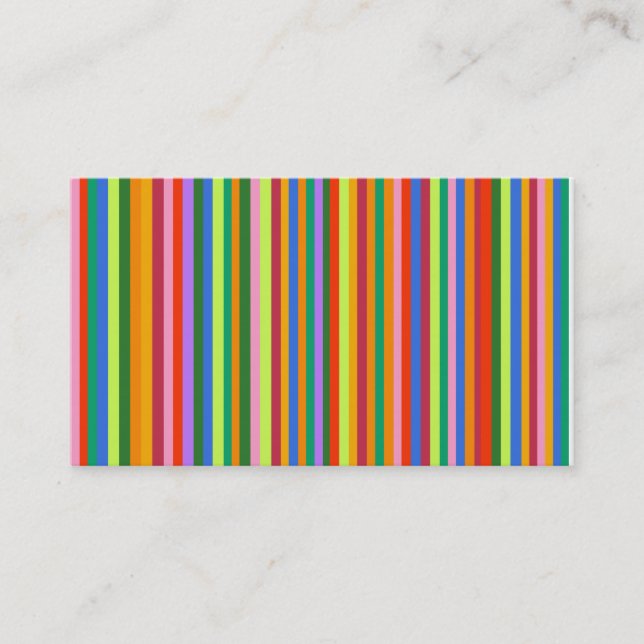 Colored Stripes business card (Front)