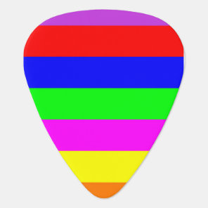 Colored Stripes Guitar Pick