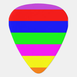 Colored Stripes Guitar Pick