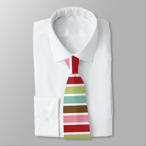 Colored Stripes Neck Tie