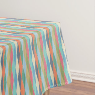 Colored stripes. tablecloth