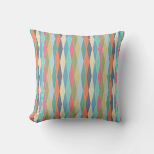 Colored stripes. throw pillow